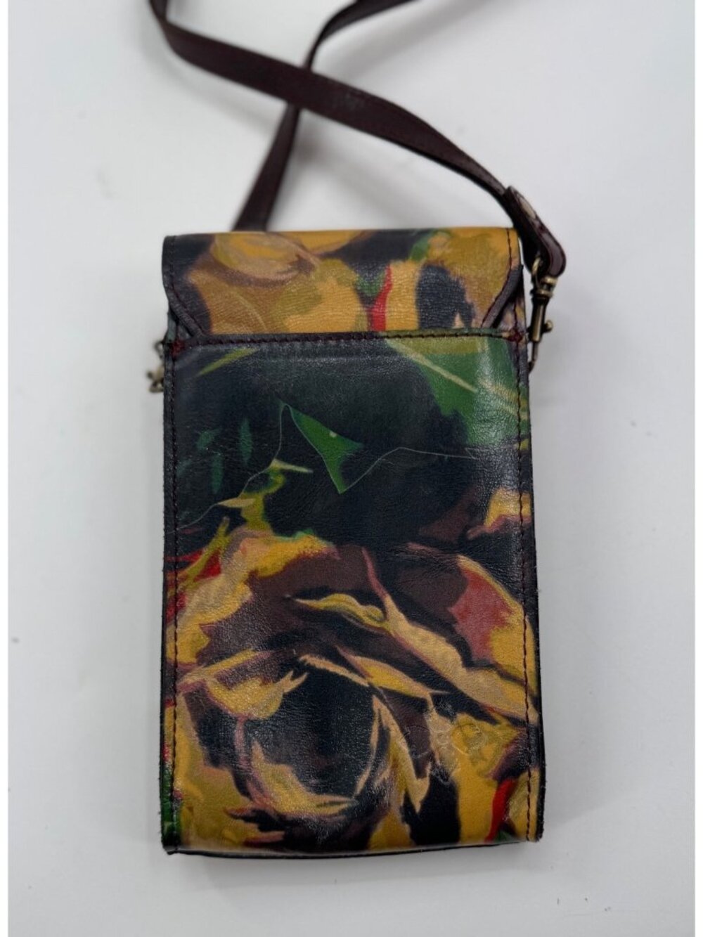 Patricia Nash Winter Bloom Floral Leather Crossbody Bag With Adjustable Strap - Picture 3 of 14